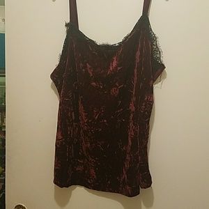 Rue21 Red Velvet Top